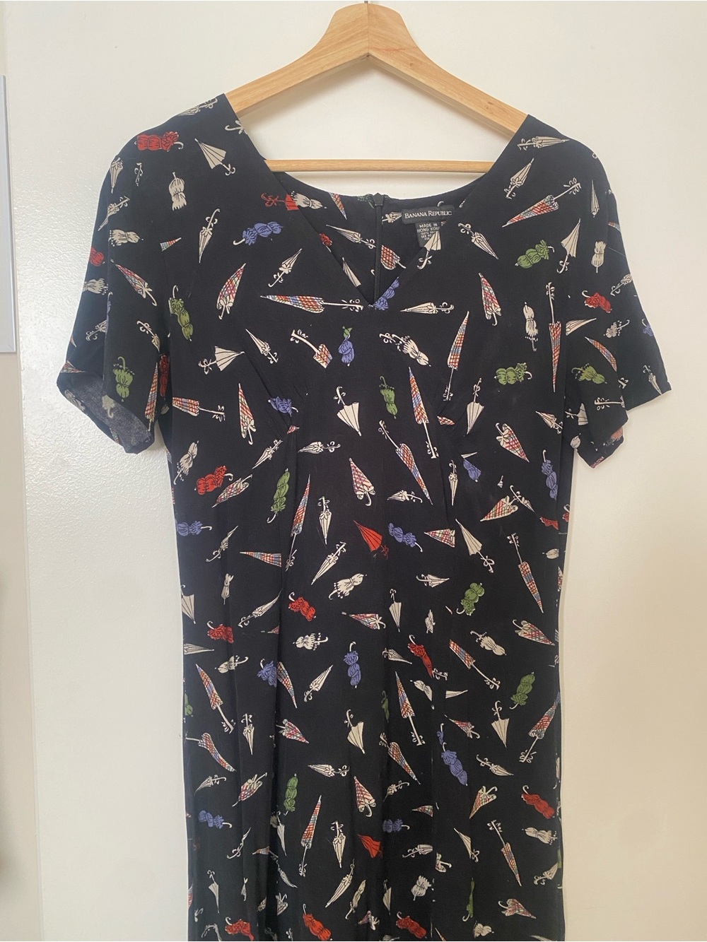 Vintage Banana Republic Umbrella Print Dress